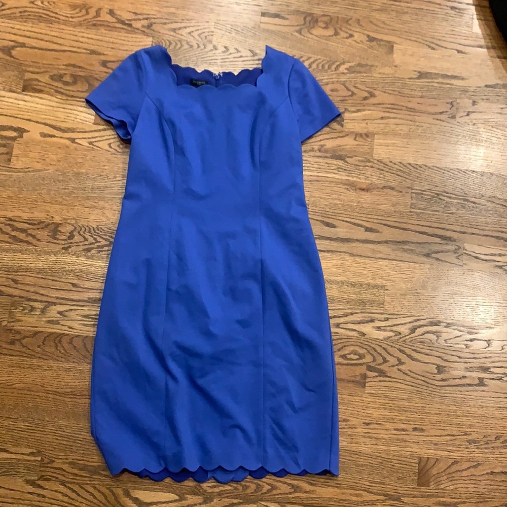 Royal blue short sleeved dress